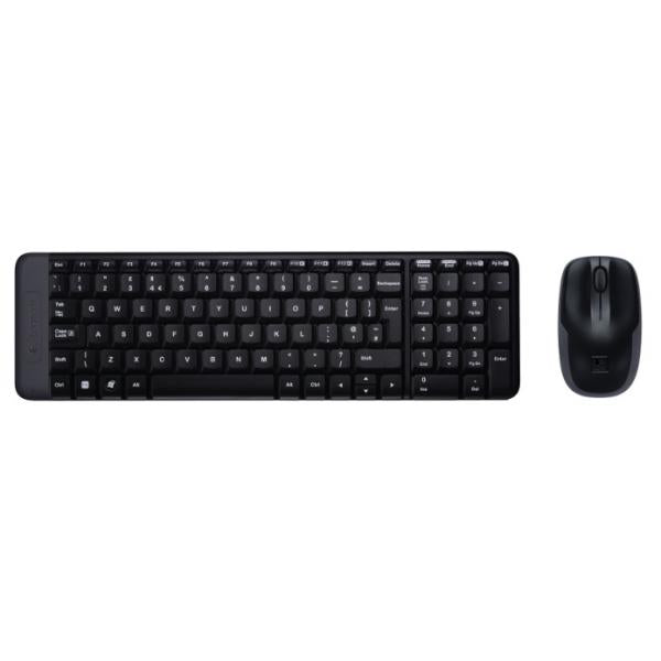 Logitech MK220 tastiera RF Wireless QWERTY International EER Nero