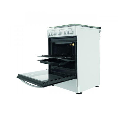 Indesit Cucina A Gas 4 Bruc.forno Elet.75lt 60x60 Bianco Is67g4phw/e/1