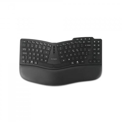 Kensington Pro Fit Ergo KB675 EQ TKL tastiera Casa/ufficio USB + RF Wireless + Bluetooth QWERTY Inglese UK Nero (KENSINGTON KB675 TKL - ERGO KEYBOARD - UK) - Versione UK