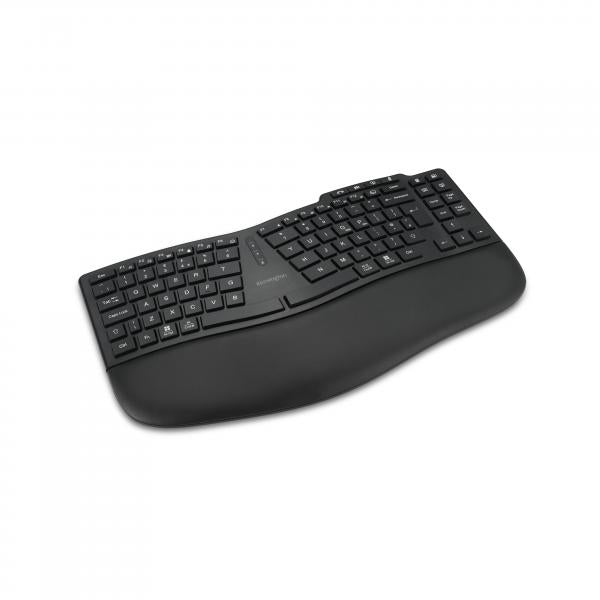 Kensington Pro Fit Ergo KB675 EQ TKL tastiera Casa/ufficio USB + RF Wireless + Bluetooth QWERTY Inglese UK Nero (KENSINGTON KB675 TKL - ERGO KEYBOARD - UK) - Versione UK