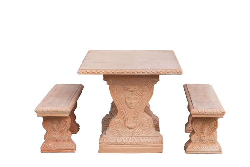 Biscottini Tavolo in Terracotta 100% Made in Italy interamente Lavorato a Mano realizzato