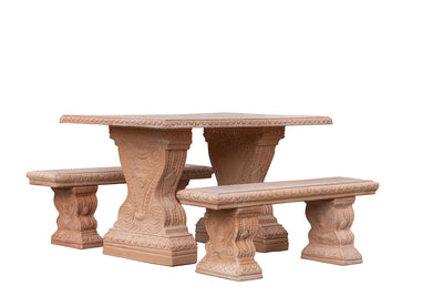 Biscottini Tavolo in Terracotta 100% Made in Italy interamente Lavorato a Mano realizzato