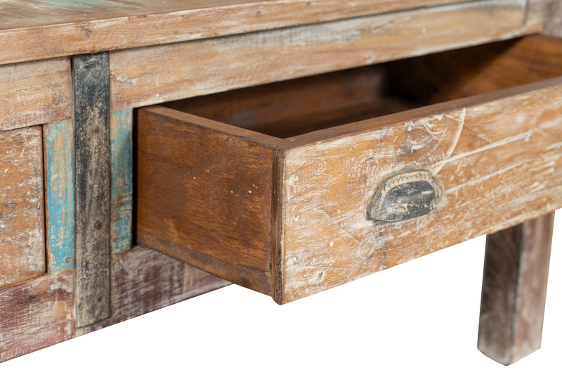 Biscottini Panchina in legno di teak riciclato dimensioni larghezza profondità Offerta