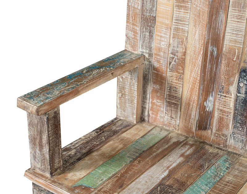 Biscottini Panchina in legno di teak riciclato dimensioni larghezza profondità Offerta