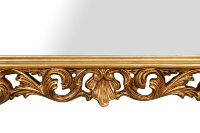 Biscottini SPECCHIERA DA PARETE IN LEGNO FINITURA FOGLIA ORO ANTICATO MADE IN ITALY