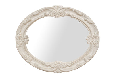 Biscottini SPECCHIERA DA PARETE IN LEGNO FINITURA BIANCA ANTICATA MADE IN ITALY Specchio