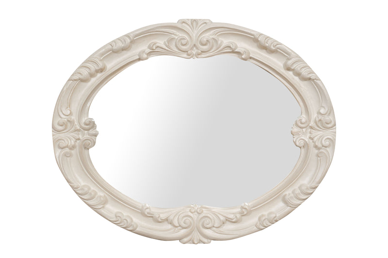 Biscottini SPECCHIERA DA PARETE IN LEGNO FINITURA BIANCA ANTICATA MADE IN ITALY Specchio