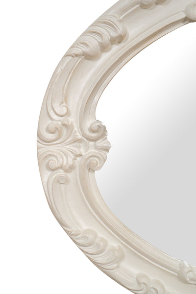 Biscottini SPECCHIERA DA PARETE IN LEGNO FINITURA BIANCA ANTICATA MADE IN ITALY Specchio