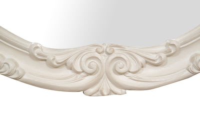 Biscottini SPECCHIERA DA PARETE IN LEGNO FINITURA BIANCA ANTICATA MADE IN ITALY Specchio