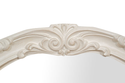 Biscottini SPECCHIERA DA PARETE IN LEGNO FINITURA BIANCA ANTICATA MADE IN ITALY Specchio