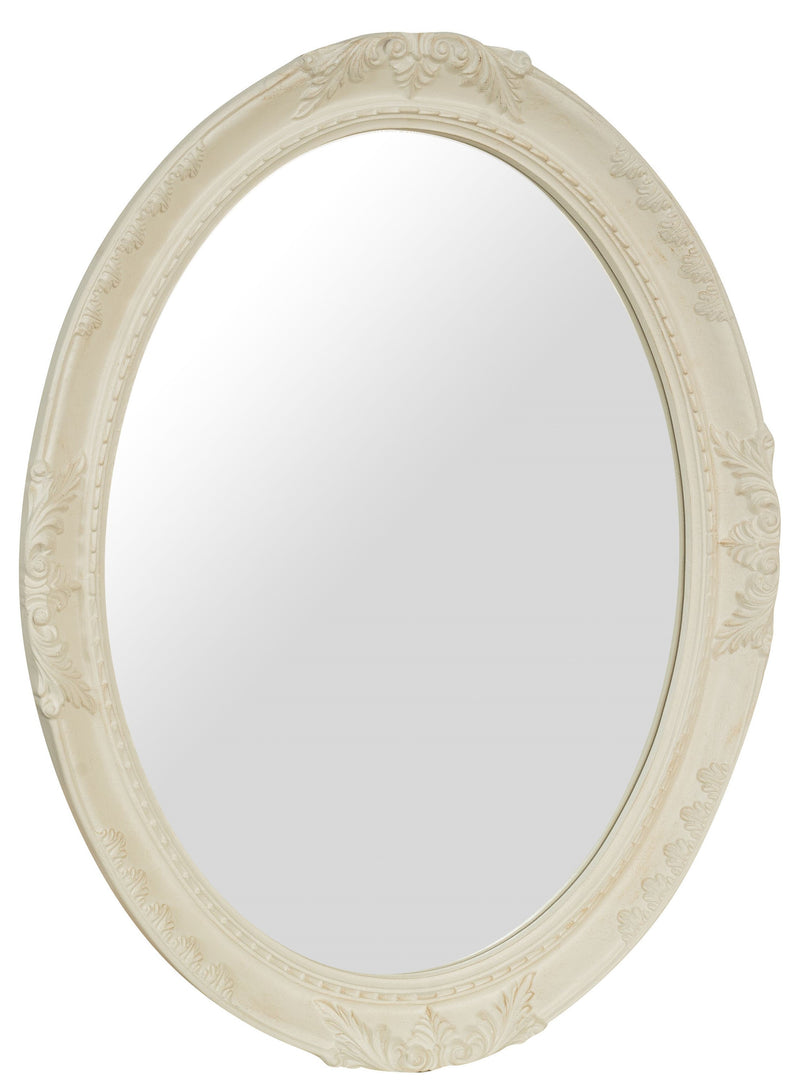 Biscottini SPECCHIERA DA PARETE IN LEGNO FINITURA BIANCA ANTICATA MADE IN ITALY Specchio