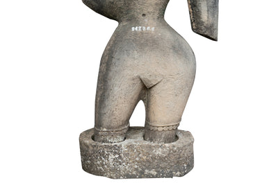 Biscottini Statua corpo di donna in pietra raffigurante larghezza profondità Offerta