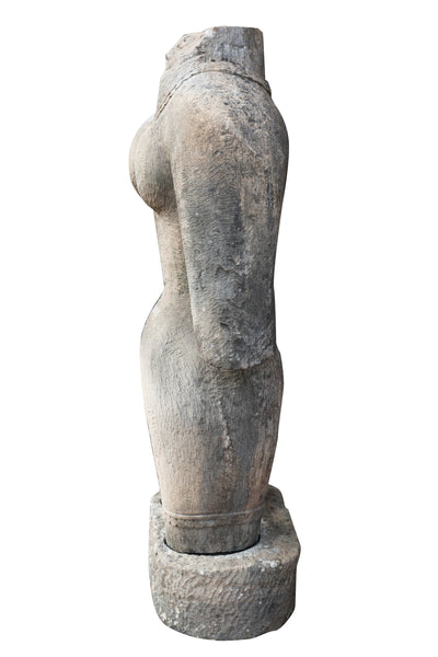 Biscottini Statua corpo di donna in pietra raffigurante larghezza profondità Offerta