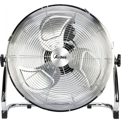 ARDES BOX CHROME 40 (AR5C40B ) - VENTILATORE DA PAVIMENTO IN METALLO 3 PALE DA 40CM 45 WATT 3 VELOCITA''