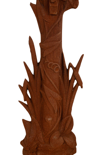 Biscottini Croce in fusione di ghisa finitura ruggine naturale Riproduzione antica