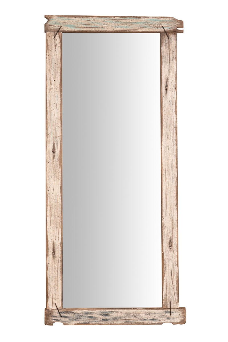 Biscottini Specchio da parete in legno massello Specchiera vecchio riciclato Offerta