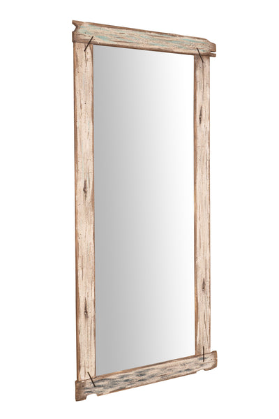 Biscottini Specchio da parete in legno massello Specchiera vecchio riciclato Offerta