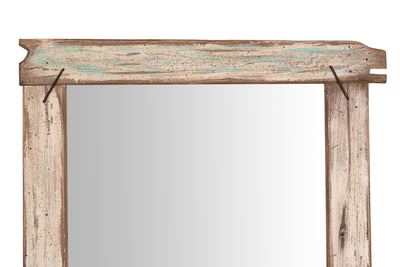 Biscottini Specchio da parete in legno massello Specchiera vecchio riciclato Offerta