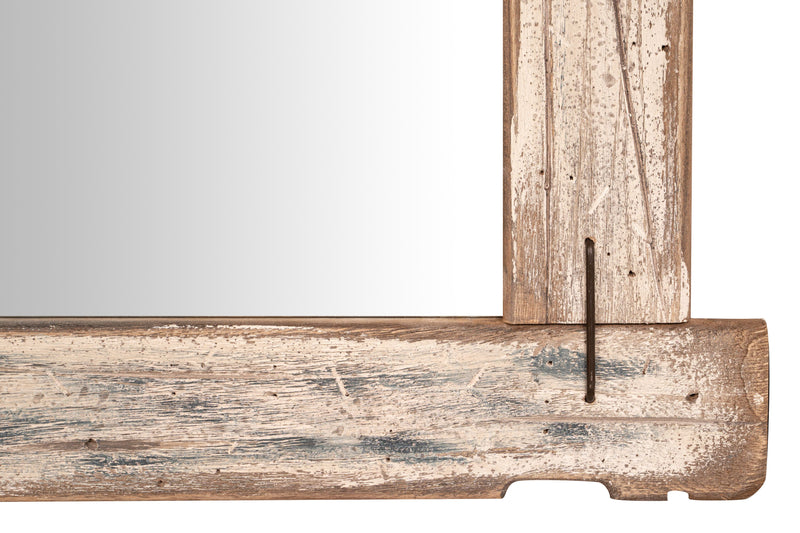 Biscottini Specchio da parete in legno massello Specchiera vecchio riciclato Offerta