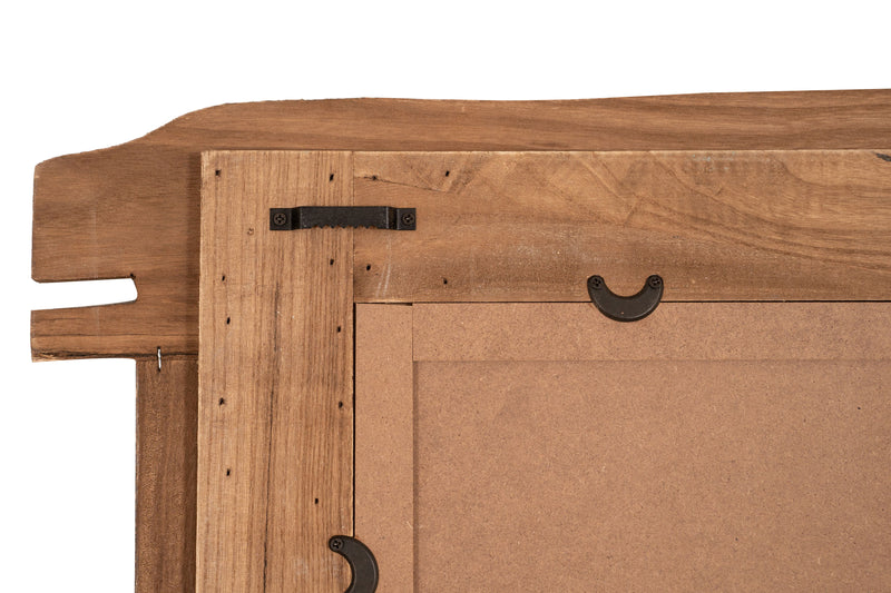 Biscottini Specchio da parete in legno massello Specchiera vecchio riciclato Offerta