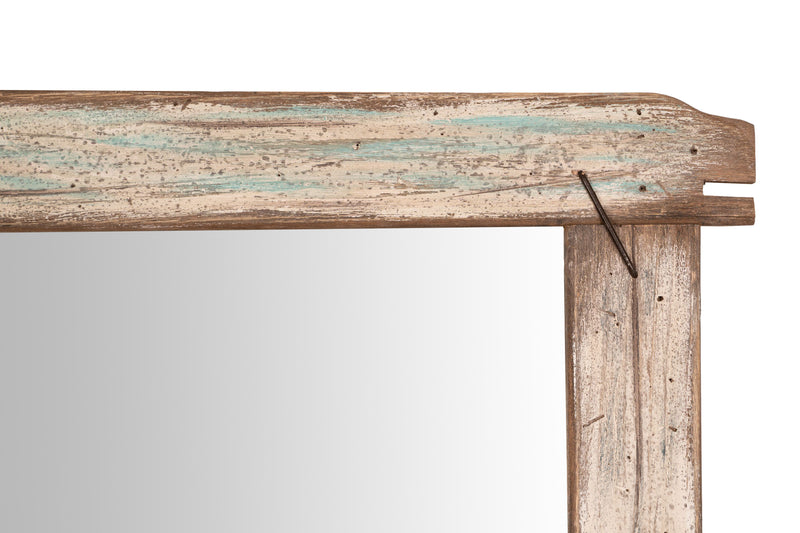 Biscottini Specchio da parete in legno massello Specchiera vecchio riciclato Offerta