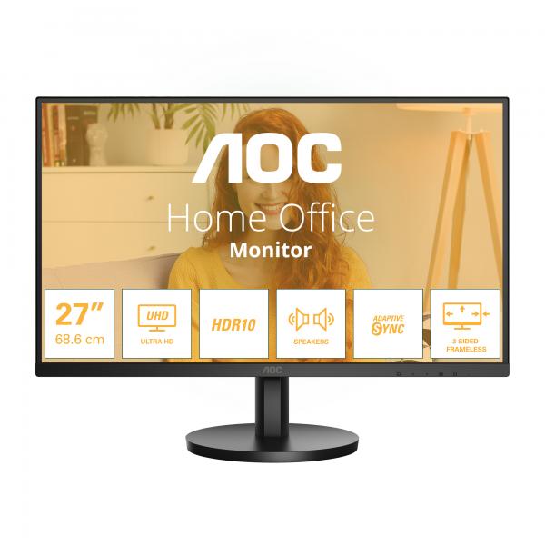 AOC U27B3A - 27"" MONITOR 4K - FRAMELESS - 60 HZ - W3Y