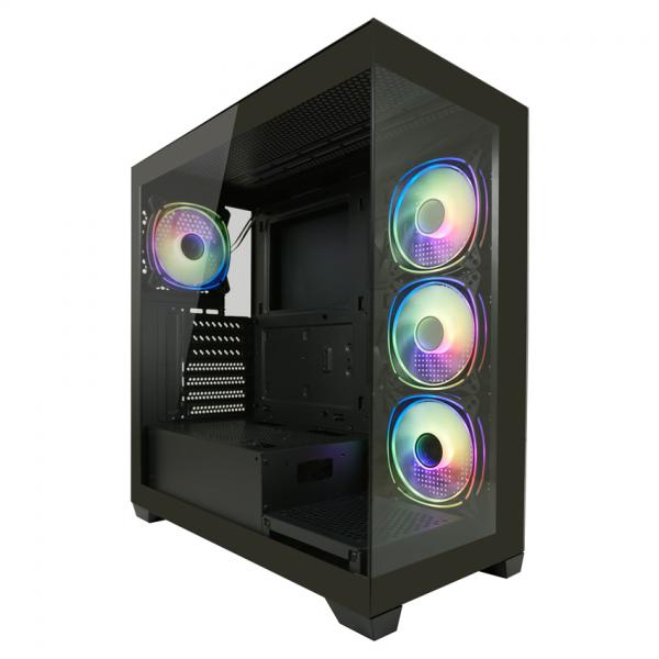 LC-Power LC-715B-ON computer case Midi Tower Nero (Geh?use MidiTower 715B black USB3.2/Au)