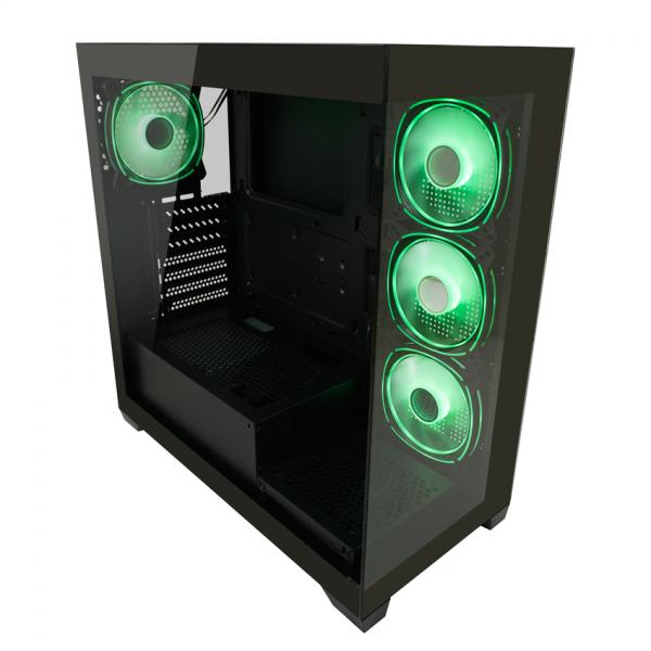 LC-Power LC-715B-ON computer case Midi Tower Nero (Geh?use MidiTower 715B black USB3.2/Au)