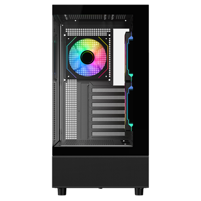 Case Itek SHOWBUI 42B - Gaming Tower, ATX, 3x12cm ARGB fan, 2xUSB3, Type-C, Side & Front Panel Temp Glass