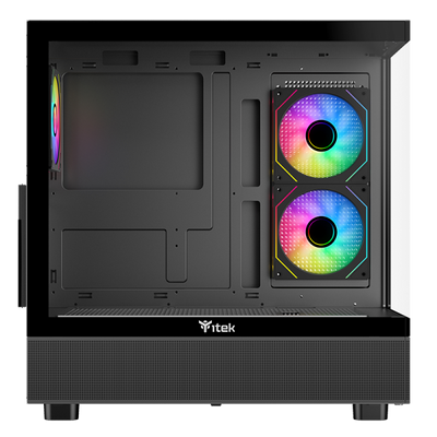 Case SHOWBUI 42B - Gaming Tower- ATX- 3x12cm ARGB fan- 2xUSB3- Type-C- Side & Front Panel Temp Glass