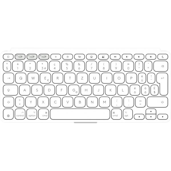 Logitech 920-012965 tastiera Universale Bluetooth QWERTZ Tedesco Bianco