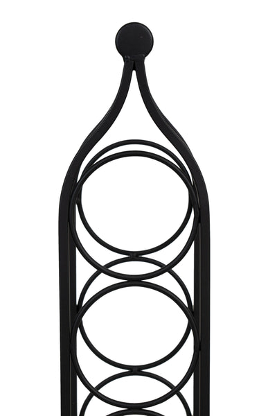 Biscottini Porta bottiglie in ferro battuto finitura nera anticata Cantinetta Offerta