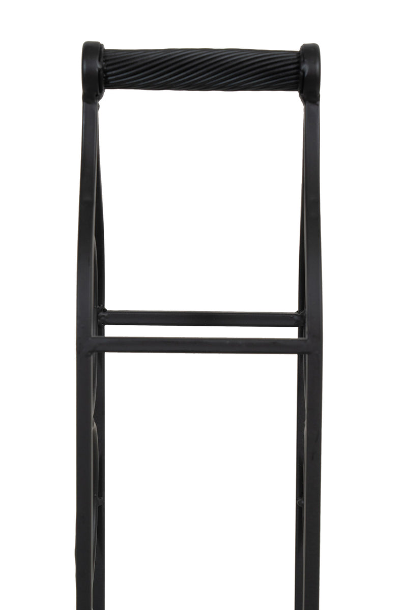 Biscottini Porta bottiglie in ferro battuto finitura nera anticata Cantinetta Offerta