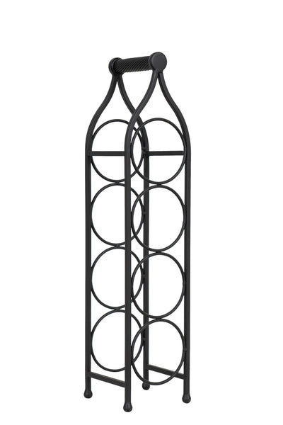 Biscottini Porta bottiglie in ferro battuto finitura nera anticata Cantinetta Offerta