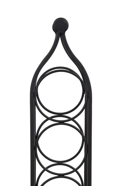 Biscottini Porta bottiglie in ferro battuto finitura nera anticata Cantinetta Offerta