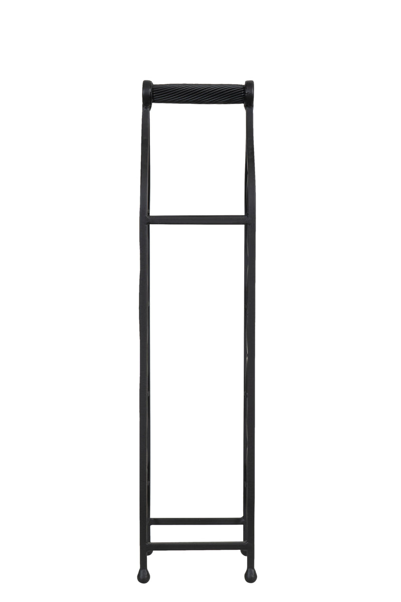 Biscottini Porta bottiglie in ferro battuto finitura nera anticata Cantinetta Offerta