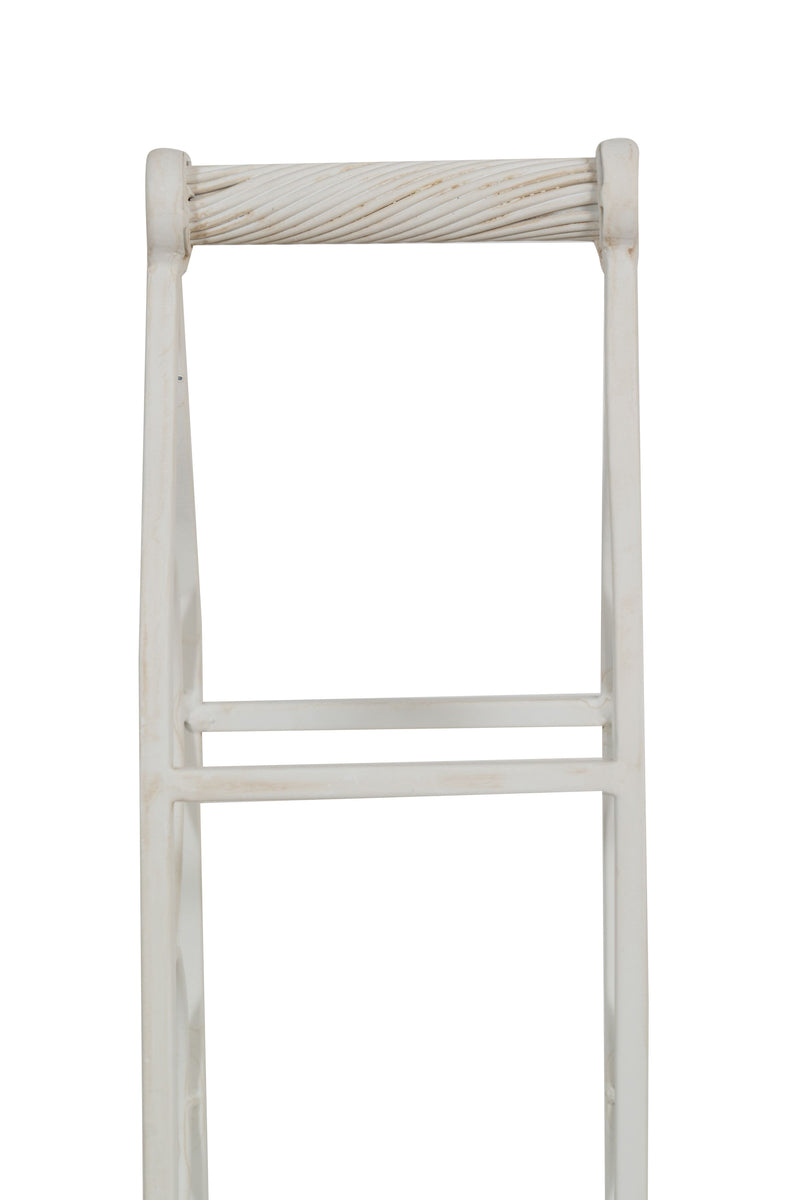 Biscottini Porta bottiglie in ferro battuto finitura bianca anticata Cantinetta Offerta