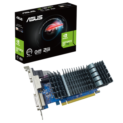 ASUS VGA GEFORCE GT 710, GT710-SL-2GD5-BRK-EVO, 2GB GDDR5, VGA/DVI/HDMI, 90YV0ALA-M0NA00