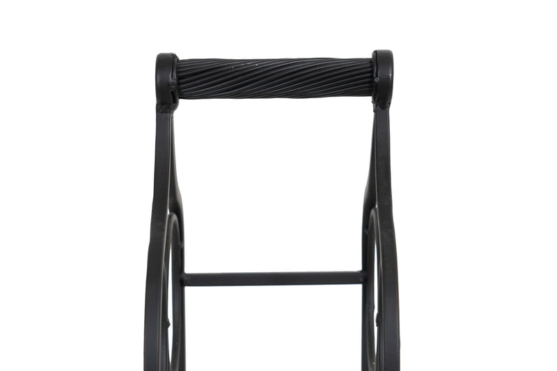 Biscottini Porta bottiglie in ferro battuto finitura nera anticata Cantinetta Offerta