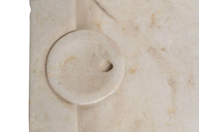 Biscottini Acquaio in marmo bianco 135x56x21 cm Vasca realizzata completamente