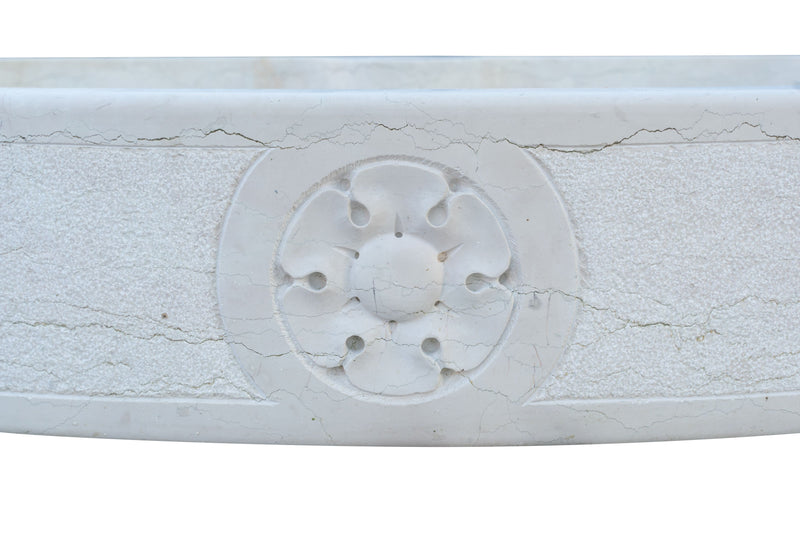 Biscottini Acquaio in marmo bianco L90xPR65xH19.5 cm Vasca realizzata completamente