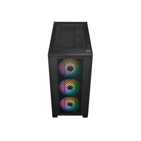 CASE MINITOWER NO PSU ELITE 301 BK USB A+C 3,5/2,5 RGB GLASS MATX MITX