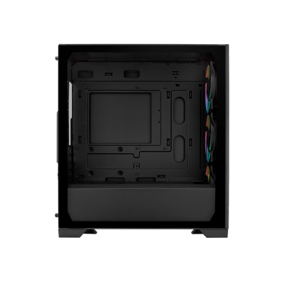 CASE MINITOWER NO PSU ELITE 301 BK USB A+C 3,5/2,5 RGB GLASS MATX MITX