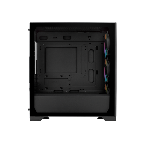 CASE MINITOWER NO PSU ELITE 301 BK USB A+C 3,5/2,5 RGB GLASS MATX MITX