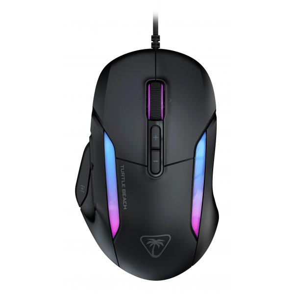 Mouse da gioco wireless - Turtle Beach Kone II - Ultra leggero - Nero, 26.000 DPI, 23 funzioni personalizzabili