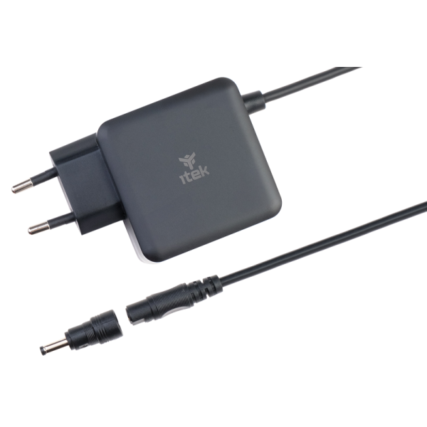 Alimentatore a muro per Notebook - 65W- Tecnologia GaN- Super Slim- 8 connettori