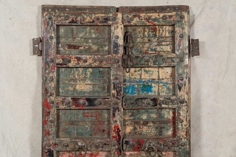 Biscottini Porta portone in legno massello e ferro da interno o da esterno vecchia e antica medievale scorrevole