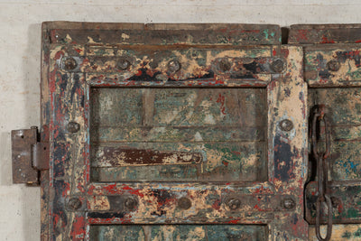 Biscottini Porta portone in legno massello e ferro da interno o da esterno vecchia e antica medievale scorrevole