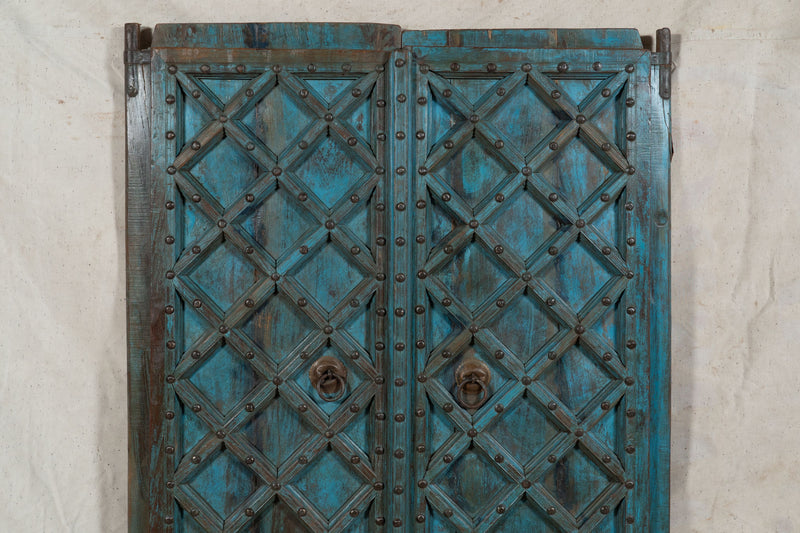 Biscottini Porta portone in legno massello e ferro da interno o da esterno vecchia e antica medievale scorrevole