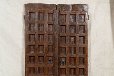 Biscottini Porta portone in legno massello e ferro da interno o da esterno vecchia e antica medievale scorrevole